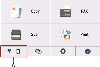 Pantalla INICIO: seleccionar Red